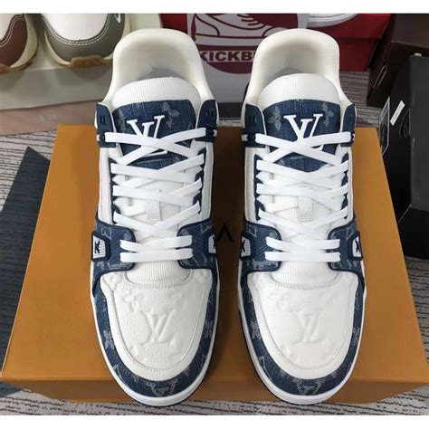 louis vuitton blue and white shoes|virgil louis vuitton sneakers.